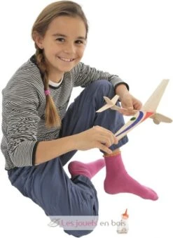 Zwei Segelflugzeuge - Dieters Holzspielzeug -Modell Spielzeug Für Kinder 019123 dieters holzspielzeug planeurs balsa 1