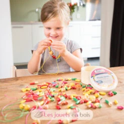 New Classic Toys® Holzperlen - Klein (100 Gr.) - New Classic Toys -Modell Spielzeug Für Kinder 10570 new classic toys perles en bois pour enfant 2