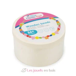 New Classic Toys® Holzperlen - Groß (260 Gr.) - New Classic Toys -Modell Spielzeug Für Kinder 10571 new classic toys perles en bois pour enfant 2