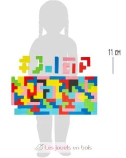 Holzpuzzle Geometrische Formen - Small Foot Company -Modell Spielzeug Für Kinder 11403 small foot legler tetris mosaik spiel puzzle en bois formes geometriques jeu jouet bois enfant