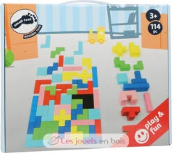 Holzpuzzle Geometrische Formen - Small Foot Company -Modell Spielzeug Für Kinder 11403 small foot legler tetris mosaik spiel puzzle en bois formes geometriques jeu jouet bois enfant concevoir