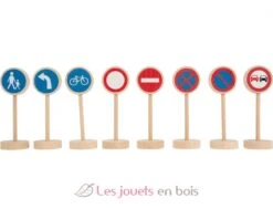 Verkehrsschilder-Set - Small Foot Company 13 Verkehrsschilder-Set - Small Foot Company -Modell Spielzeug Für Kinder 11736 legler small foot verkehrsschilder set de panneaux de signalisation jeu