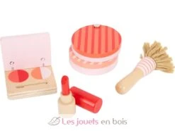 Schmink- Und Frisierkoffer Retro - Small Foot Company -Modell Spielzeug Für Kinder 11776 coffret de cosmetique et coiffure retro legler small foot schmink und frisierkoffer retro jeu jouet bois imitation apprentissage