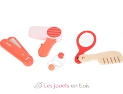 Schmink- Und Frisierkoffer Retro - Small Foot Company -Modell Spielzeug Für Kinder 11776 coffret de cosmetique et coiffure retro legler small foot schmink und frisierkoffer retro jeu jouet bois imitation apprentissage coiffure