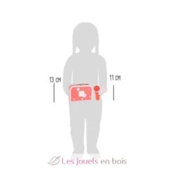 Schmink- Und Frisierkoffer Retro - Small Foot Company -Modell Spielzeug Für Kinder 11776 coffret de cosmetique et coiffure retro legler small foot schmink und frisierkoffer retro jeu jouet bois imitation apprentissage coiffure valise 1