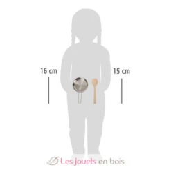 Kochset Mit Schürze - Small Foot Company -Modell Spielzeug Für Kinder 11966 legler small foot kochset mit schuertze set de cuisine avec tablier jeu jouet bois enfant casseroles manique