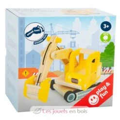 Schaufelbagger - Small Foot Company -Modell Spielzeug Für Kinder 12010 pelle excavatrice legler small foot bagger aus holz jouet bois 2