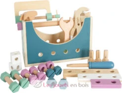 Werkzeugkasten 2 In 1 Nordic - Small Foot Company -Modell Spielzeug Für Kinder 12213 legler small foot werkzeugkasten 2in1 nordic boite a outils 2 en 1 jeux jouets bois construction