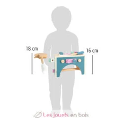 Werkzeugkasten 2 In 1 Nordic - Small Foot Company -Modell Spielzeug Für Kinder 12213 legler small foot werkzeugkasten 2in1 nordic boite a outils 2 en 1 jeux jouets bois construction imitation enfant