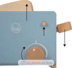 Toaster-Set Tasty - Small Foot Company -Modell Spielzeug Für Kinder 12246 legler small foot toaster set tasty ensemble de grille pain jeu jouet bois enfant imitation