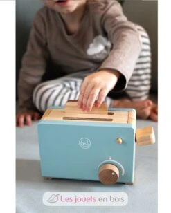 Toaster-Set Tasty - Small Foot Company -Modell Spielzeug Für Kinder 12246 legler small foot toaster set tasty ensemble de grille pain jeux jouets bois enfant imitation apprendre