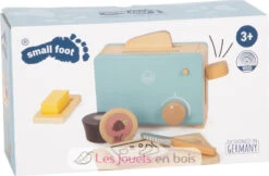 Toaster-Set Tasty - Small Foot Company -Modell Spielzeug Für Kinder 12246 legler small foot toaster set tasty ensemble de grille pain jeux jouets bois enfants imitation apprendre ambiance