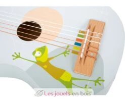 Gitarre Groovy Beats - Small Foot Company -Modell Spielzeug Für Kinder 12253 legler small foot gitarre groovybeats guitare groovy beats jeu jouet bois musique vibrato cordes