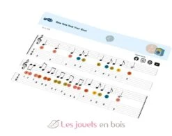 Gitarre Groovy Beats - Small Foot Company -Modell Spielzeug Für Kinder 12253 legler small foot gitarre groovybeats guitare groovy beats jeu jouet bois musique vibrato cordes partition