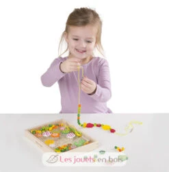 Holzperlen Set - Flower Power - Melissa & Doug -Modell Spielzeug Für Kinder 14178 melissa and doug ensemble de perles en bois fleurs 3