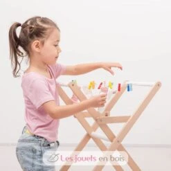 New Classic Toys® Wäscheständer - New Classic Toys -Modell Spielzeug Für Kinder 18350 new classic toys etendoir sechoir en bois pour enfant 4