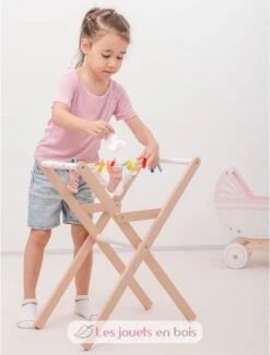 New Classic Toys® Wäscheständer - New Classic Toys -Modell Spielzeug Für Kinder 18350 new classic toys etendoir sechoir en bois pour enfant 5