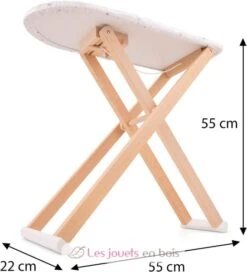 New Classic Toys® Bügelbrett Aus Holz - New Classic Toys -Modell Spielzeug Für Kinder 18360 new classic toys set repassage planche a repasser et fer a repasser en bois enfant 8