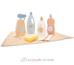 New Classic Toys® Haushaltsreiniger-Set - New Classic Toys -Modell Spielzeug Für Kinder 18370 new classic toys set de produits de nettoyage et detergents en bois 3