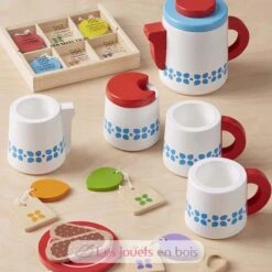Holz-Tee-Set - Melissa & Doug -Modell Spielzeug Für Kinder 19843 melissa and doug service a the dinette bois 2