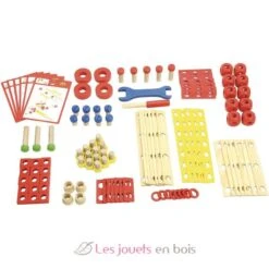 Box-Bauweise Batibloc - Vilac -Modell Spielzeug Für Kinder 2139 vilac batibloc coffret de construction 3