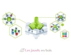 Gravitrax - Balls & Spinner Weiß Grau Ravensburger -Modell Spielzeug Für Kinder 26979 gravitrax element balls spinner 26979 jeu de construction stem extension pour circuits de billes creatifs jeu jouets enfants