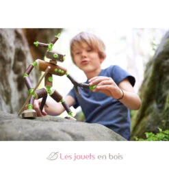 Terra Kids Connectors - Konstruktions-Set Figuren - Haba -Modell Spielzeug Für Kinder 305343 haba connectors terra kids kit construction personnages 4