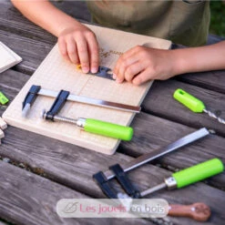 Terra Kids Schraubstock & Schraubzwingen - Haba -Modell Spielzeug Für Kinder 306012 haba terra kids etau serre joints enfant outil bricolage 3