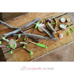 Terra Kids Connectors - Konstruktions-Set Waldhelden - Haba -Modell Spielzeug Für Kinder 306308 haba terra kids connectors heros de la foret jeu assemblage construction 7