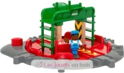 Lok-Drehscheibe Mit Kontrollbrücke - Brio