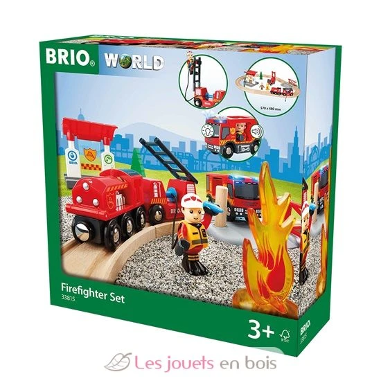 Bahn Feuerwehr Set - Brio 1 Bahn Feuerwehr Set - Brio
