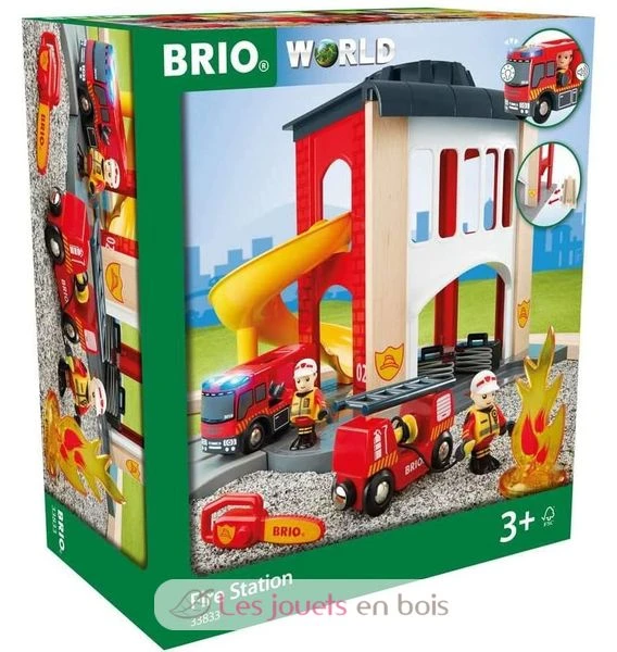 Feuerwehr-Station Mit Einsatzfahrzeug - Brio 2 Feuerwehr-Station Mit Einsatzfahrzeug - Brio – Bild 2