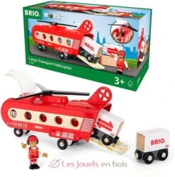 Eisenbahn-Transporthubschrauber - Brio -Modell Spielzeug Für Kinder 33886 brio helicoptere cargo circuits de train brio world 5