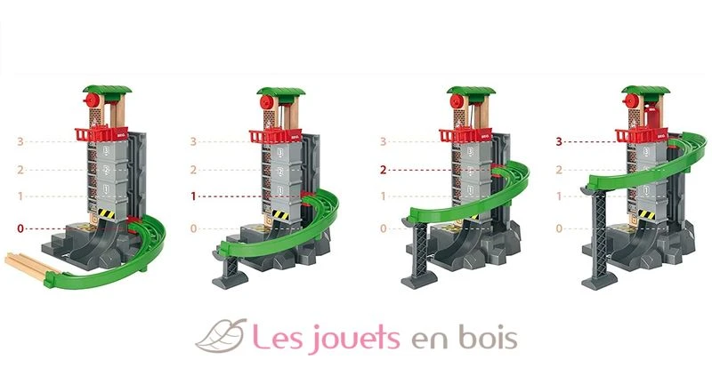 Großes Lagerhaus-Set Mit Aufzug - Brio 5 Großes Lagerhaus-Set Mit Aufzug - Brio – Bild 5