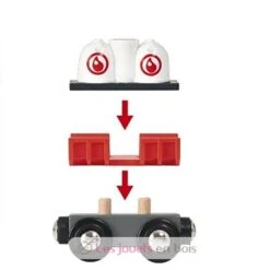 Großer Güterzug - Brio -Modell Spielzeug Für Kinder 33888 brio train citerne et chargement 4