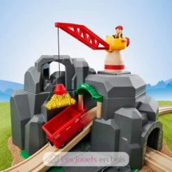 Große Goldmine Mit Sound-Tunnel - Brio -Modell Spielzeug Für Kinder 33889 brio plateforme grue tunnel circuit train 2
