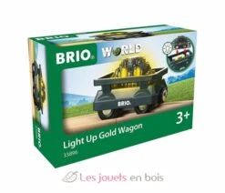 Goldwaggon Mit Licht - Brio -Modell Spielzeug Für Kinder 33896 brio wagon charg d or