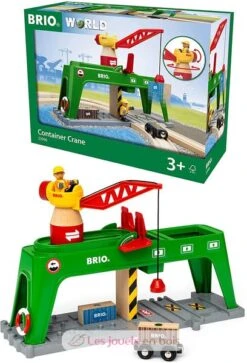Bahn Verlade Terminal - Brio -Modell Spielzeug Für Kinder 33996 brio grue double voie chargement