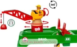 Bahn Verlade Terminal - Brio -Modell Spielzeug Für Kinder 33996 brio grue double voie chargement 3