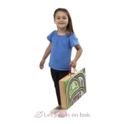 Eisenbahn Zum Mitnehmen - Melissa & Doug -Modell Spielzeug Für Kinder 40140 melissa and doug chemin de fer a emmener partout circuit train en valise 3