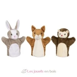 Handpuppen Eichhörnchen, Hase Und Igel - Goki