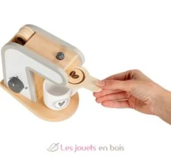 Kaffeemaschine Aus Holz Weiß Und Grau - Goki -Modell Spielzeug Für Kinder 51506 goki machine a cafe en bois jouet imitation 2