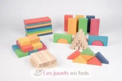 Regenbogen-Jumbo-Block-Set Aus Holz - TickiT -Modell Spielzeug Für Kinder 73450 tickit blocs de construction en bois geants arc en ciel 2