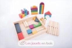 Regenbogen-Jumbo-Block-Set Aus Holz - TickiT -Modell Spielzeug Für Kinder 73450 tickit blocs de construction en bois geants arc en ciel 3
