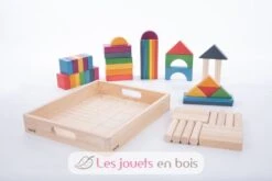 Regenbogen-Jumbo-Block-Set Aus Holz - TickiT -Modell Spielzeug Für Kinder 73450 tickit blocs de construction en bois geants arc en ciel 4