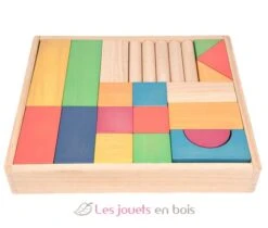 Regenbogen-Jumbo-Block-Set Aus Holz - TickiT