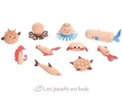 Hölzerne Meerestiere - TickiT