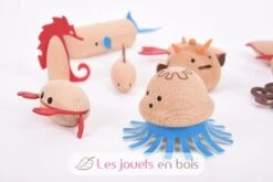 Hölzerne Meerestiere - TickiT -Modell Spielzeug Für Kinder 73518 tickit figurines creatures marines en bois 3