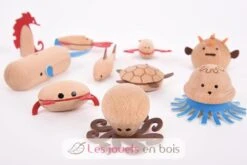 Hölzerne Meerestiere - TickiT -Modell Spielzeug Für Kinder 73518 tickit figurines creatures marines en bois 4