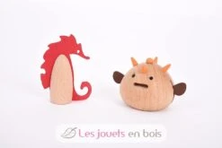 Hölzerne Meerestiere - TickiT -Modell Spielzeug Für Kinder 73518 tickit figurines creatures marines en bois 5